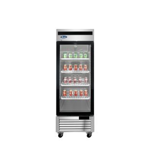 Atosa MCF8705GR Reach-In Glass Door Refrigerator 1 Door S/S In/Out