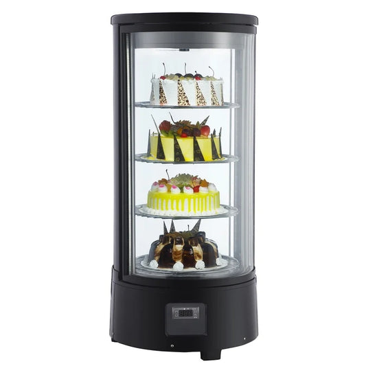 Marchia MDCR78 18" Countertop Rotating Refrigerated Display Case Merchandiser