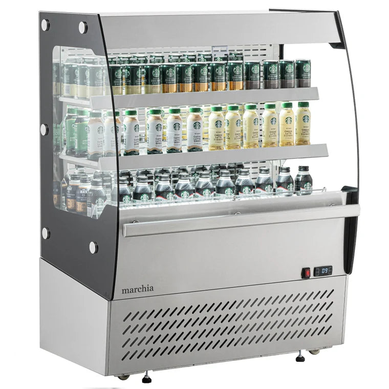 Marchia MDS200 39 Inch Open Air Cooler Grab-N-Go Display Case 36.6 °F to 54°F