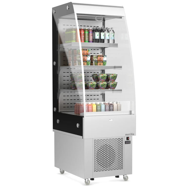 Marchia MDS250 24 Inch Open Air Cooler Grab and Go Refrigerator 36°F to 50°F