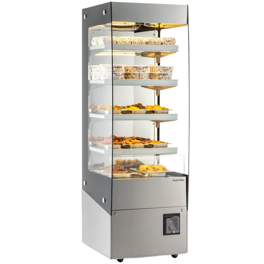 Marchia MHS700 27" Open Heated Display Warming Case Merchandiser
