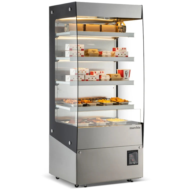 Marchia MHS900 34" Open Heated Display Warming Case Merchandiser