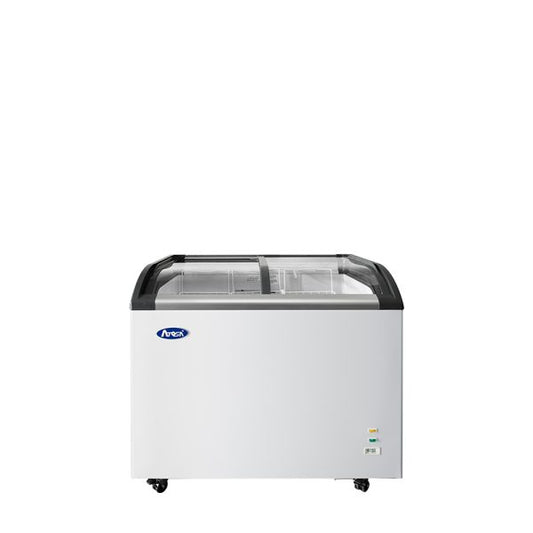 Atosa MMF9110 Chest Freezer Curved Glass Top 9 Cu Ft