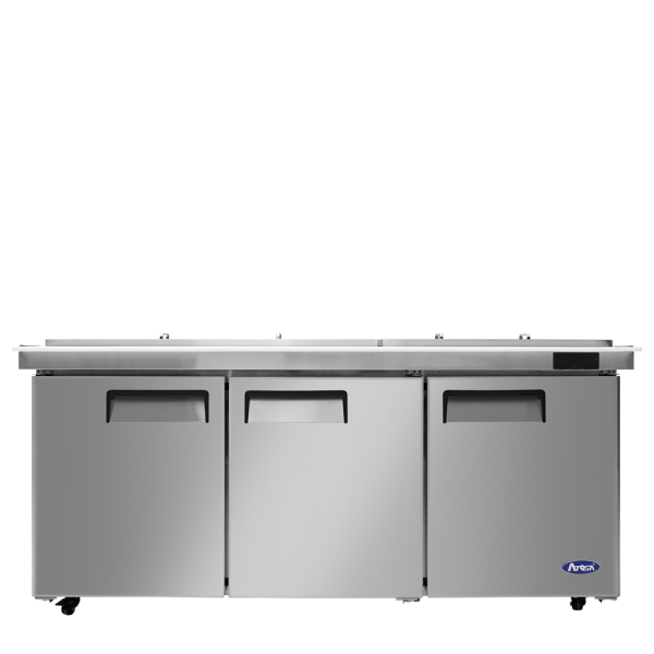 Atosa MSF8308GR-NTCV Mega Top Sandwich Prep Table 72 Inch With Night Cover