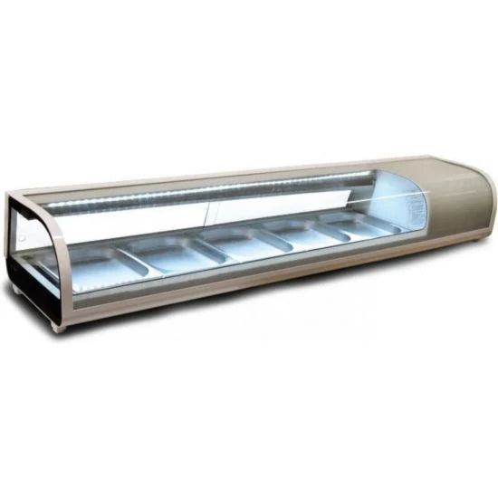 MARCHIA MSU150S Refrigerated Sushi Display Case - 110V, 1 Phase, 53"