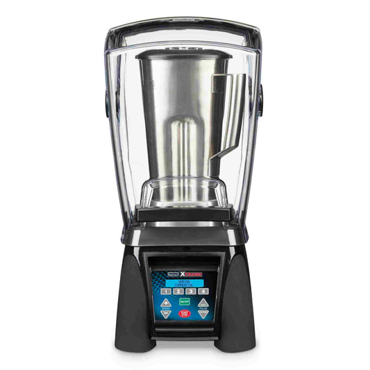 Waring MX1500XTS Xtreme Hi-Power Commercial Blender with 64 oz. Stainless Steel Container, Reprogrammable LCD Keypad, and Sound Enclosure - 120V, 3.5 HP
