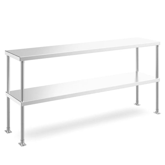 Prepline PDOS-1860 60 Inch 18 Inch Depth Stainless Steel Open Base Work Table