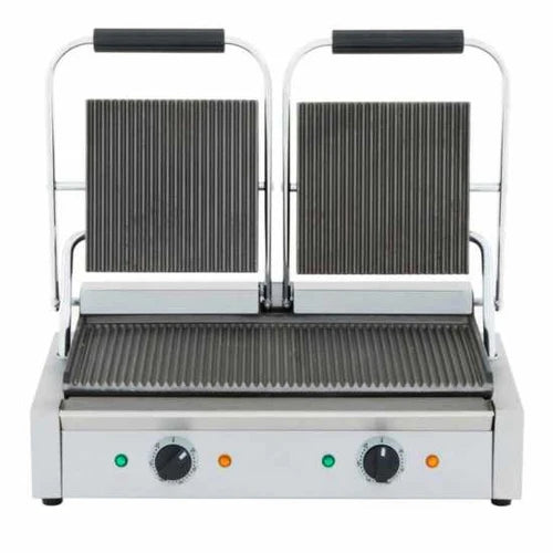 Cookline PG-2 22 Inch Double Grooved Panini Press 120V