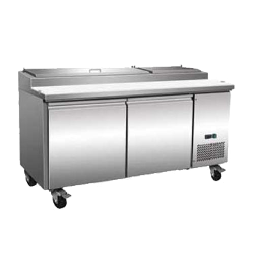 Serv-Ware PP71-9-HC Prep Table 70.8", 9 Pan