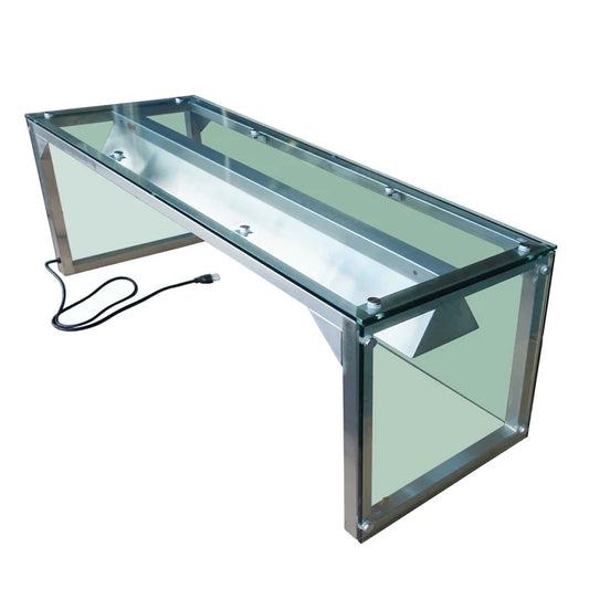 PREPLINE PSG-LT-60-S Glass Sneeze Guard with LED Lighting