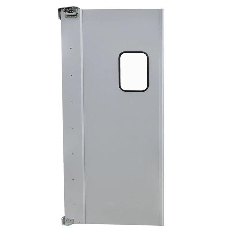 Prepline PTD3684 36 x 84 Inch Single Aluminum Swinging Service Traffic Door with Window