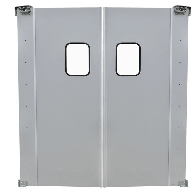 Prepline PTD7284 72 Inch Double Aluminum Swinging Service Traffic Door