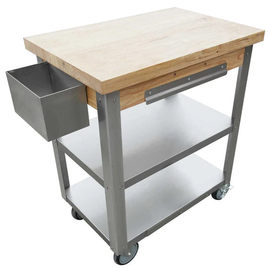 Prepline PCST-2030 Stainless Steel Enclosed Base Work Table with Sink and Faucet