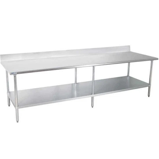 Prepline PWTG-2496 24 x 96 Inch Stainless Steel Work Table with Undershelf