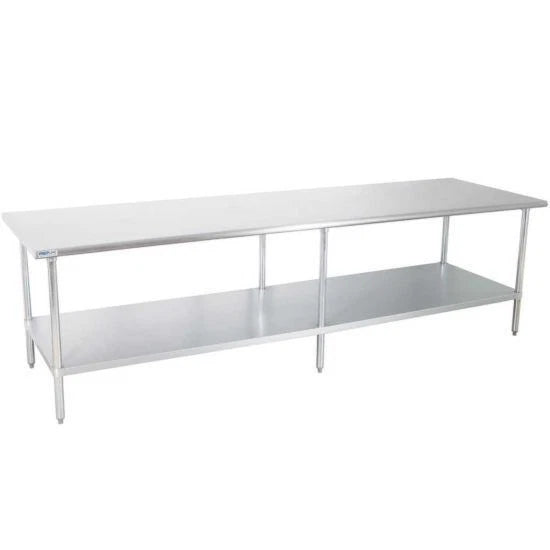 Prepline PWTG-3084 30 x 84 Inch Stainless Steel Work Table with Undershelf