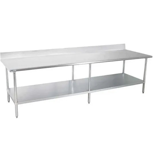 Prepline PWTG-3096 30 x 96 Inch Stainless Steel Work Table with Undershelf