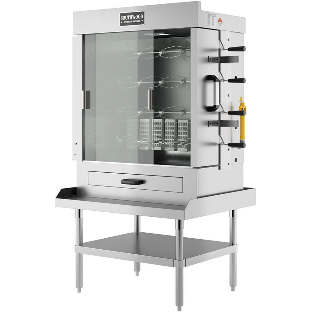 SOUTHWOOD RG4-LP 4-Spit Rotisserie Oven - Propane, 110V, 1 Phase