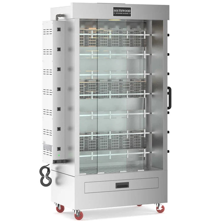 Southwood RG7-NG 40 Inch 35 Chicken Capacity Natural Gas Rotisserie Oven 32,000 BTU