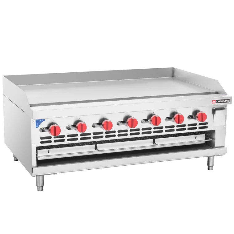 Cookline RGB-48M 48" Gas Raised Griddle Broiler Combo- 120,000 BTU