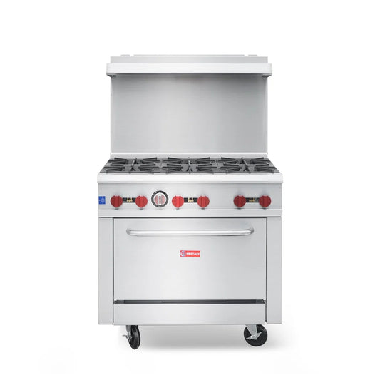 WESTLAKE RGR36 6 Burner 36"  Gas Range with Standard Oven 210,000 BTU