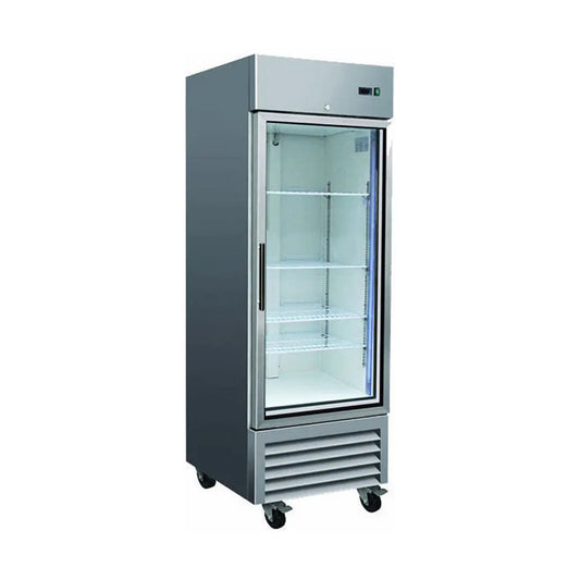 Serv-Ware RR1G-HC** Reach-In Refrigerator 26.8", 1 Glass Door, 23 cu.ft.