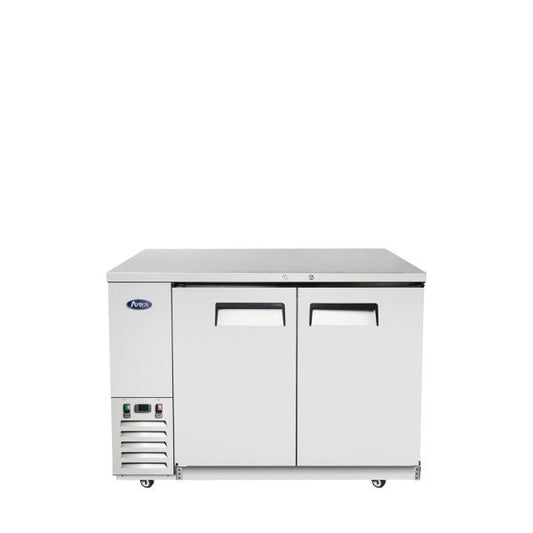 Atosa SBB59GRAUS1 Back Bar Cooler 59 Inch 2 Door Shallow Depth Stainless Steel Exterior