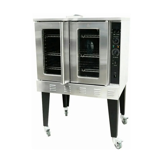 Serv-Ware SGCO-1 Full-Size Single Deck Gas Convection Oven (2 Burners / 1 Door)