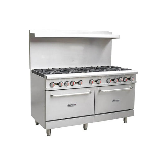 Serv-Ware SGR-10B Gas Range 60", 10 Burner