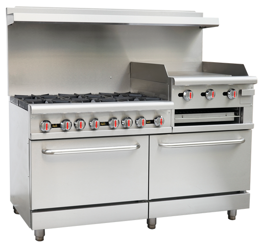 Serv-Ware SGR-6B-24RG Gas Griddle, 6 Burner