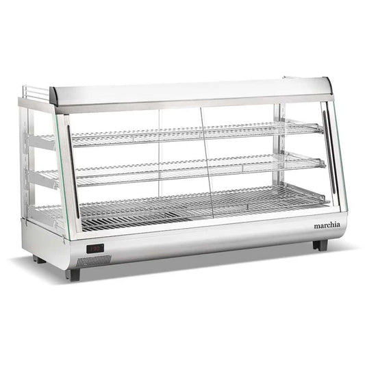 Marchia SHCC186 48" Countertop Pass-Through Heated Food Display Warmer Merchandiser