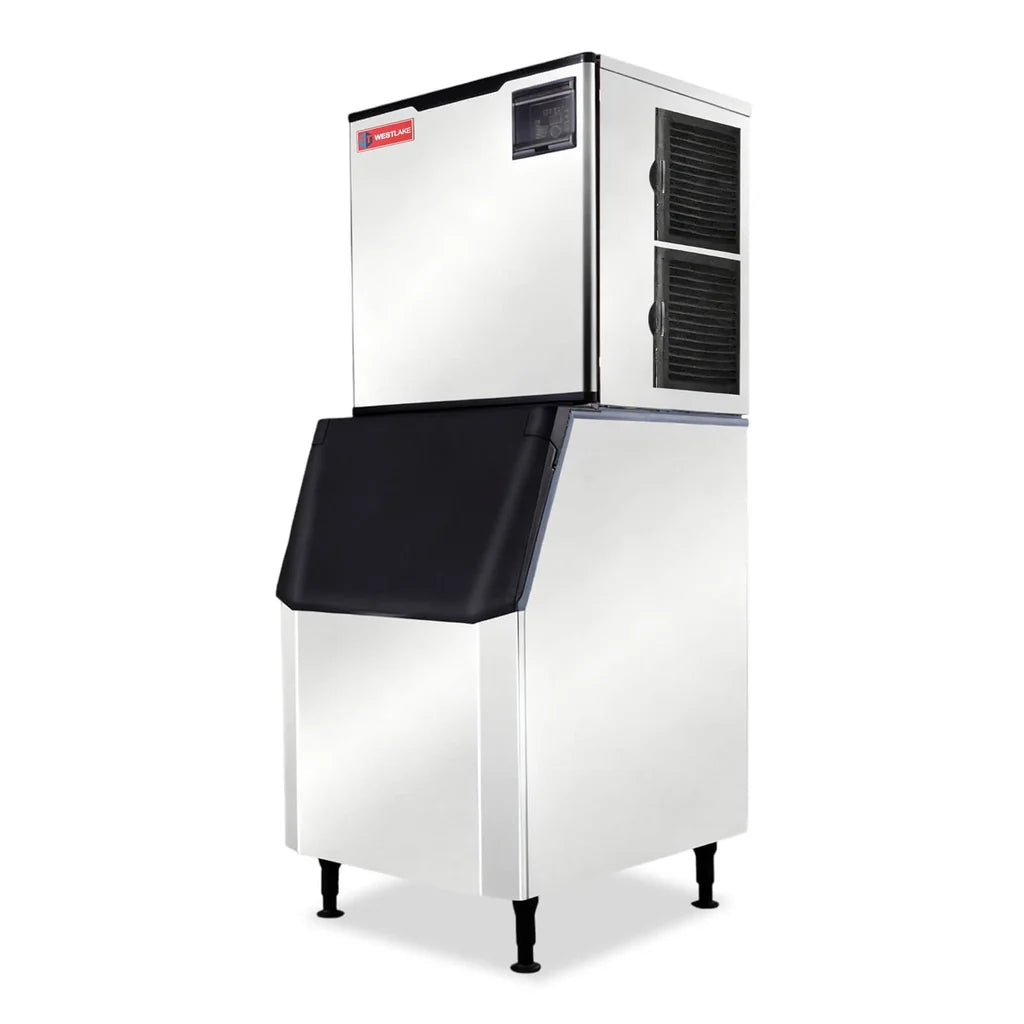 WESTLAKE SK-1029 1,000 lbs/Day Air-Cooled Full Cube Ice Maker with 440 lbs Bin