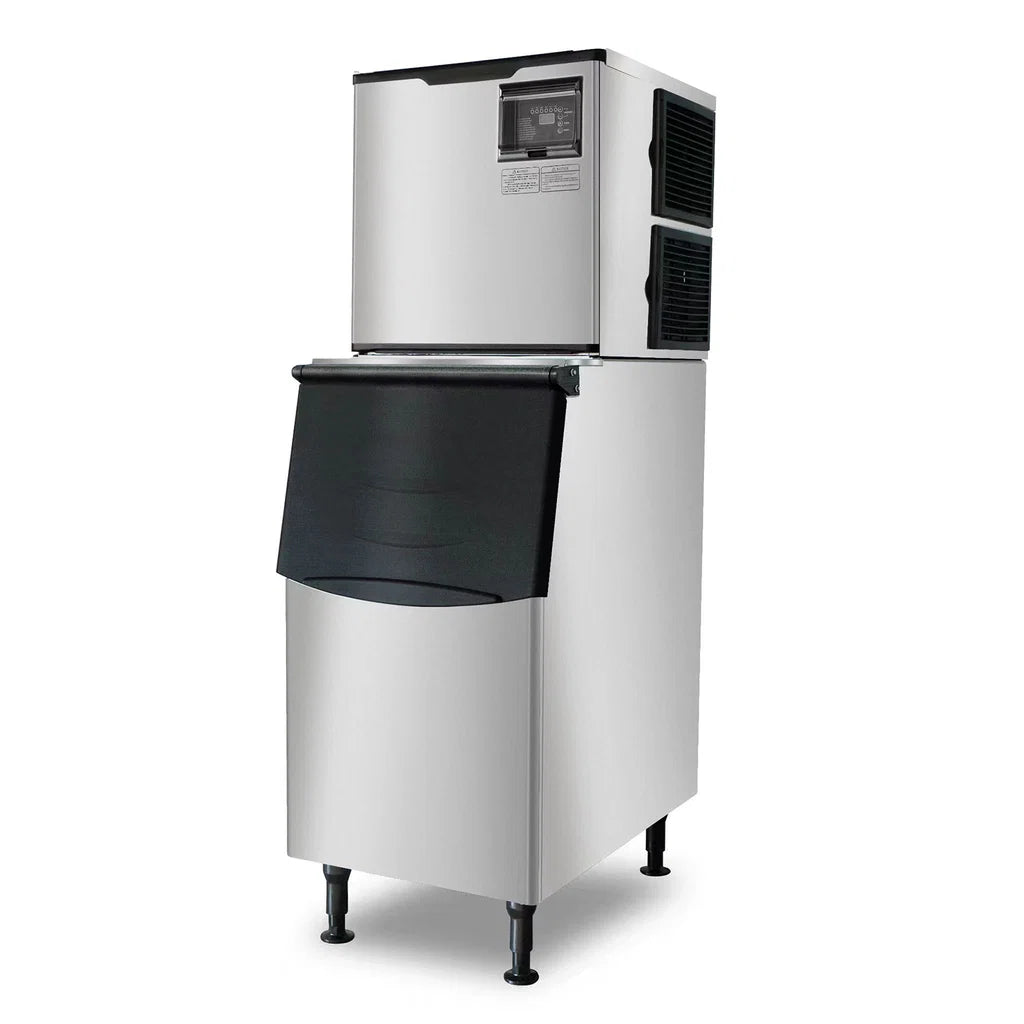 WESTLAKE SK-529 500 lbs Ice Production 375 lbs Bin Capacity Modular Ice Maker with Storage Bin