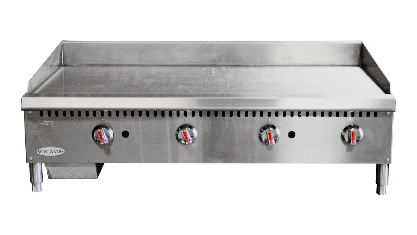 Serv-Ware SMGS-48 Gas Griddle 48", 4 Burner