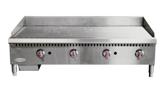 Serv-Ware SMGS-48 Gas Griddle 48", 4 Burner