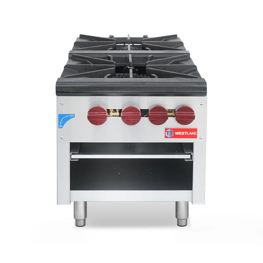 WESTLAKE SP-2M  2-Burner Gas Stock Pot Range 160,000 BTU