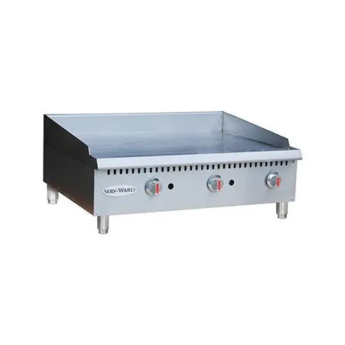 Serv-Ware STGS-24 Thermostatic Gas Griddle 24"