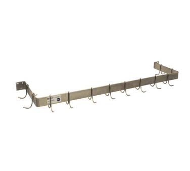 Serv-Ware SW1-60-CWP-8 Single Bar Wall Shelf With Hooks 60"