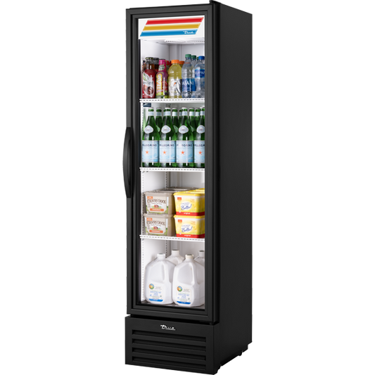 True T-11G-HC TSL01 Reach-In Refrigerator, Glass Door, 11 cu.ft.