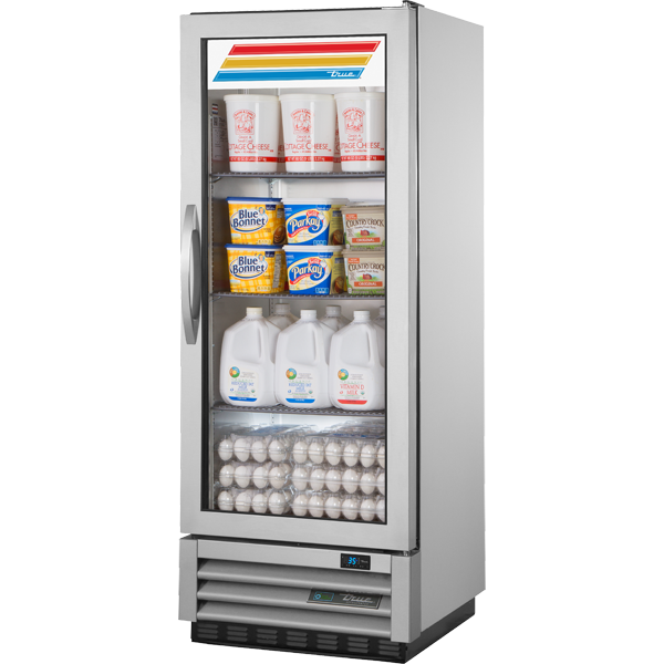 True T-12G-HC FGD01 Reach-In Refrigerator, Glass Door, 12 cu.ft.