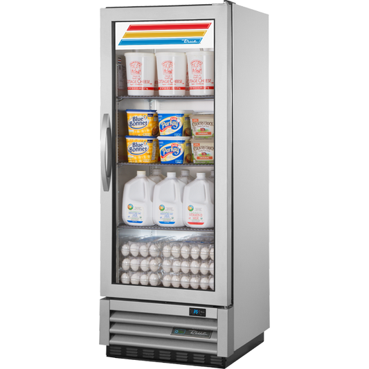 True T-12G-HC FGD01 Reach-In Refrigerator, Glass Door, 12 cu.ft.