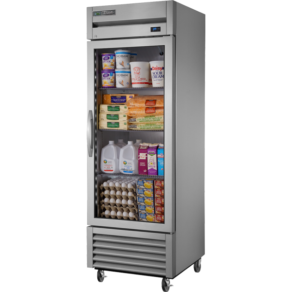 True T-23G-HC FGD01 Reach-In Refrigerator, Glass Door