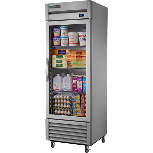 True T-23G-HC FGD01 Reach-In Refrigerator, Glass Door