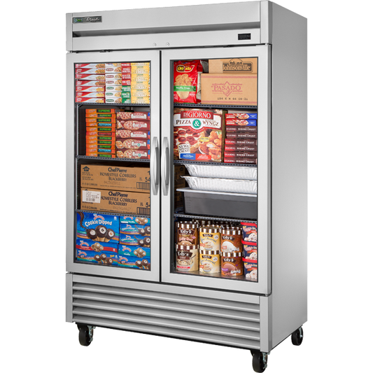 True T-49FG-HC FGD01 Reach-In Freezer, Glass Door, 49 cu.ft.