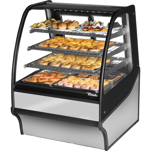 True TDM-DC-36-GE/GE-S-S Display Merchandiser, Dry Case, 36", Stainless