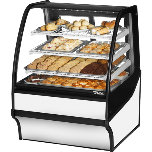 True TDM-DC-36-GE/GE-W-W Display Merchandiser, Dry Case, 36", White