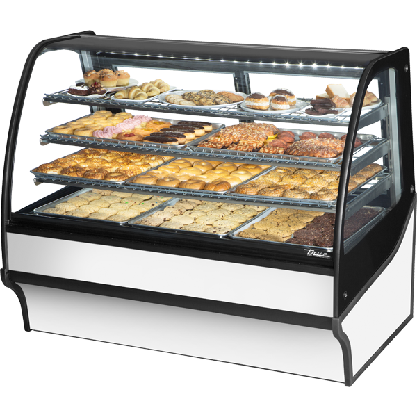 True TDM-DC-59-GE/GE-S-W Display Merchandiser, Dry Case, 59", Stainless/White
