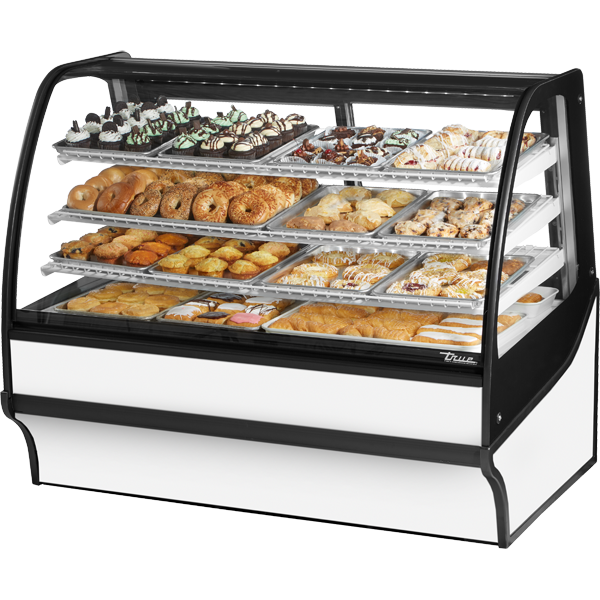 True TDM-DC-59-GE/GE-W-W Display Merchandiser, Dry Case, 59", White