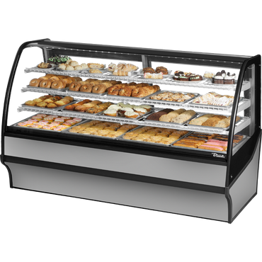 True TDM-DC-77-GE/GE-S-W Display Merchandiser, Dry Case, 77", Stainless/White