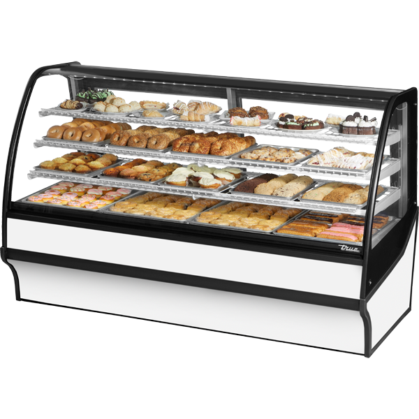 True TDM-DC-77-GE/GE-W-W Display Merchandiser, Dry Case, 77", White