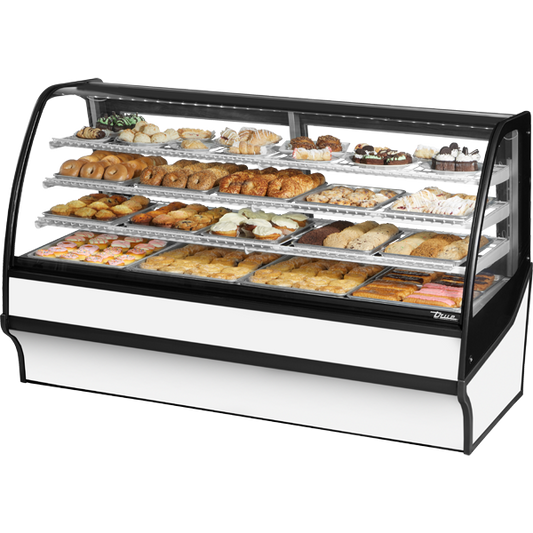 True TDM-DC-77-GE/GE-W-W Display Merchandiser, Dry Case, 77", White